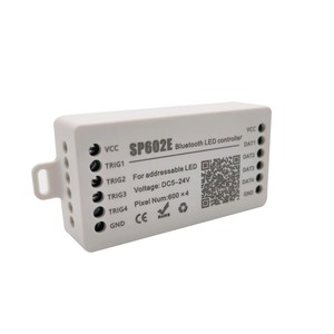 DC5-24V SP602E светодиодный контроллер пикселей с синим зубом 4-канальный выходной сигнал поддерживает как приложение для смартфонов, так и дистанционный вход с радиочастотным управлением - Product Image 1
