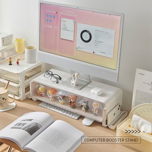 Monitor del Computer alzata Stand Display Desktop Stand montante con luce e cassetto per la visualizzazione POP MART Minifigures - Product Image 6