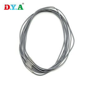 Cuerda elástica personalizada de 2mm de diámetro, cordón elástico de bucle terminado con púas de conector de Metal para embalaje de cuaderno de libros - Product Image 6