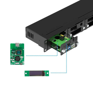 <strong>Raspberry</strong> <strong>Pi</strong> Rackmount Complete Enclosure Version 2.0 with PoE Functionality, Front Removable 19&quot; 1U Rack Mount with C - Product Image 5
