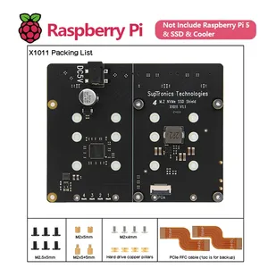 Geekworm X1011 PCIe To NVMe Shield-Unterstützung Vier 2280/2260/2242/2230 M.2 NVMe-SSDs für Raspberry Pi 5 Custom - Product Image 4