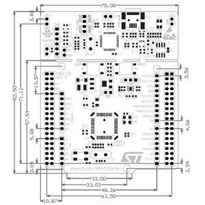 NUCLEO-F446RE, STM32 Nucleo Development Board mit STM32F446RET6 MCU, unterstützt Arduinos