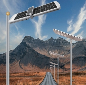 Tự động làm sạch chất lượng cao tự tự động làm sạch bụi 100W tích hợp tất cả trong một Đèn LED năng lượng mặt trời - Product Image 6