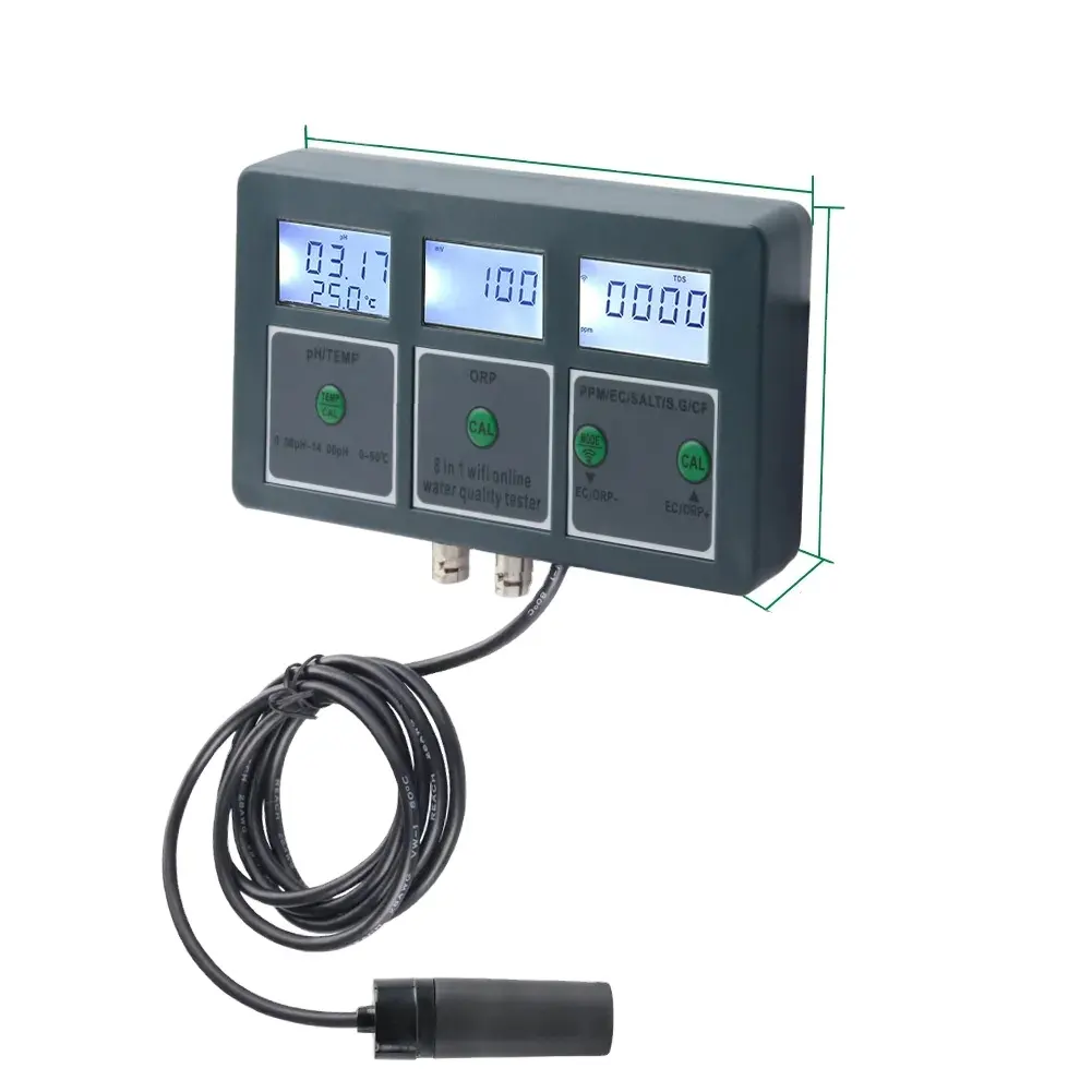 Detector de qualidade da água on-line, com função de logger de dados multi ph/orp/ec/tds/sal/s. g/cf/temper meter