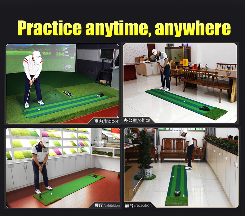 PGM GL004 Di Động Trong Nhà Và Cửa Tập Golf Thảm Xanh