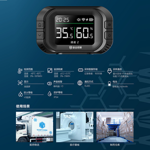 Sensor de temperatura y humedad RS485 Modbus RTU con producto de la serie de transmisores de pantalla