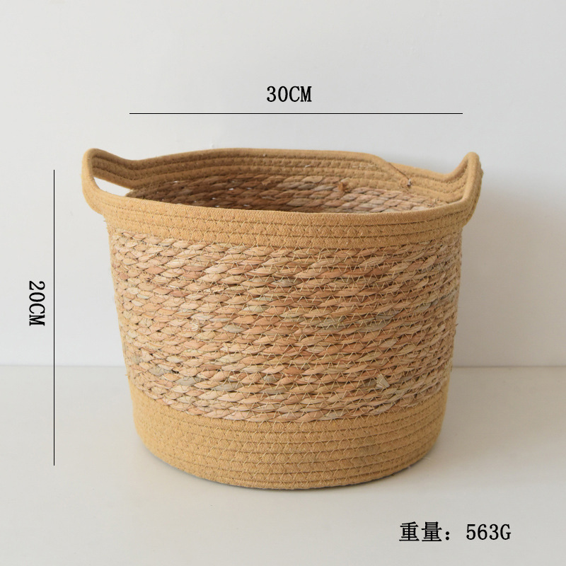 Cotton and straw patchwork double ear - small size 30*20