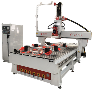 Enrutador cnc de 4 ejes atc, máquina con cabezal rotativo - Product Image 1