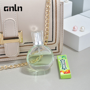ANLN最新デザイン空ガラス香水瓶透明ファインスプレーラウンド<span class=keywords><strong>25ml</strong></span>香水瓶