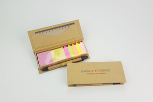 定制创意回收记事本便签，带笔和尺子 - Product Image 6