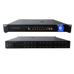 Digital Cable Tv Solution 16 HD 24 Hd Channels <strong>Mpeg4</strong>/H.264 Encoding to <strong>Dvb</strong>-<strong>t</strong> Isdb-tb <strong>Dvb</strong>-c Rf <strong>Encoder</strong> <strong>Modulator</strong> COL5181HM - Product Image 2