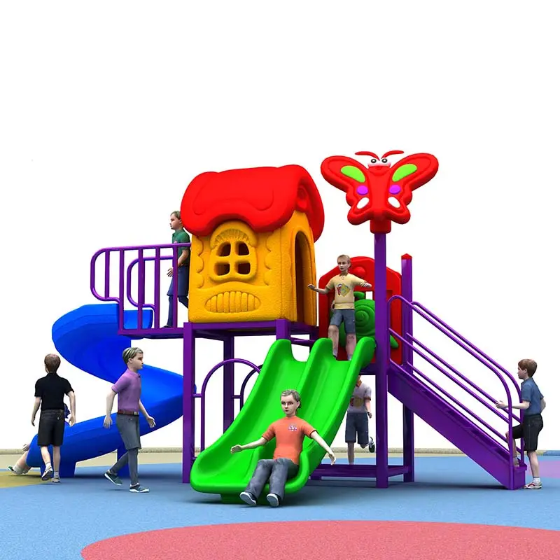 Wholesale price attractive kids outdoor playground children tube slide amusement park games for kids