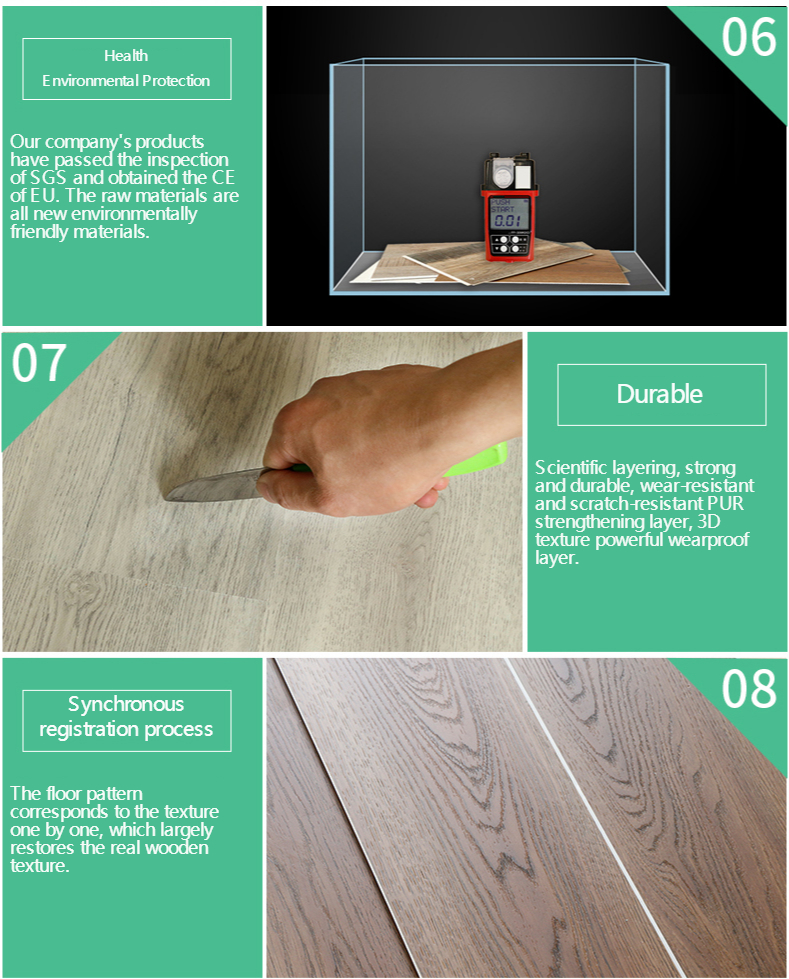 Stone plastic Luxury Vinyl flooring pvc plank spc flooring