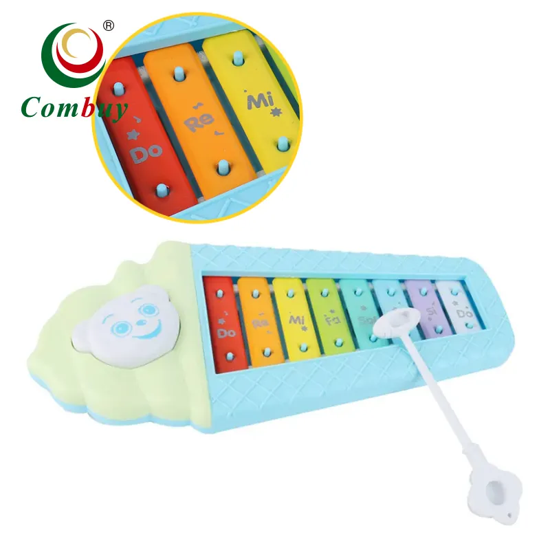 Bear 8 KEY cheap toy baby knock game plastic xylophone