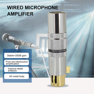 Hochwertiges geräuscharmes Drei-Pin-XLR-Mikrofon Vorverstärker kabelgebundenes Mikrofon Verstärker Nettozuwachs Geräuschunterdrückung Aufnahmeausrüstung - Product Image 3