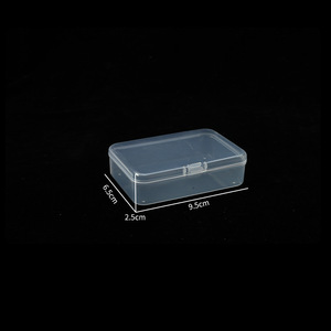 小型产品迷你矩形塑料透明容器工具箱 - Product Image 2