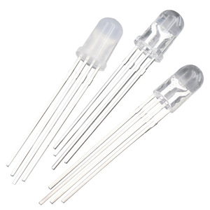 RGB <strong>LED</strong> Diode 5mm Common Cathode 4-pin Three Color <strong>LED</strong> Transparent <strong>LED</strong> Bulb DIY Lighting - Product Image 2