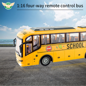 Bus Toy for Kids 27MHZ 4WD Remote Control Toy Plastic <strong>RC</strong> Bus <strong>Model</strong> Toy with Realistic Lights and Rubber Tire - Product Image 5