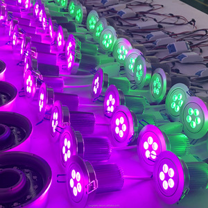 DMX512スマートRGB RGBW LEDレシックダウンライト5x8W DC24Vテンタブルシーリングライト建築 & 商用利用 - Product Image 4