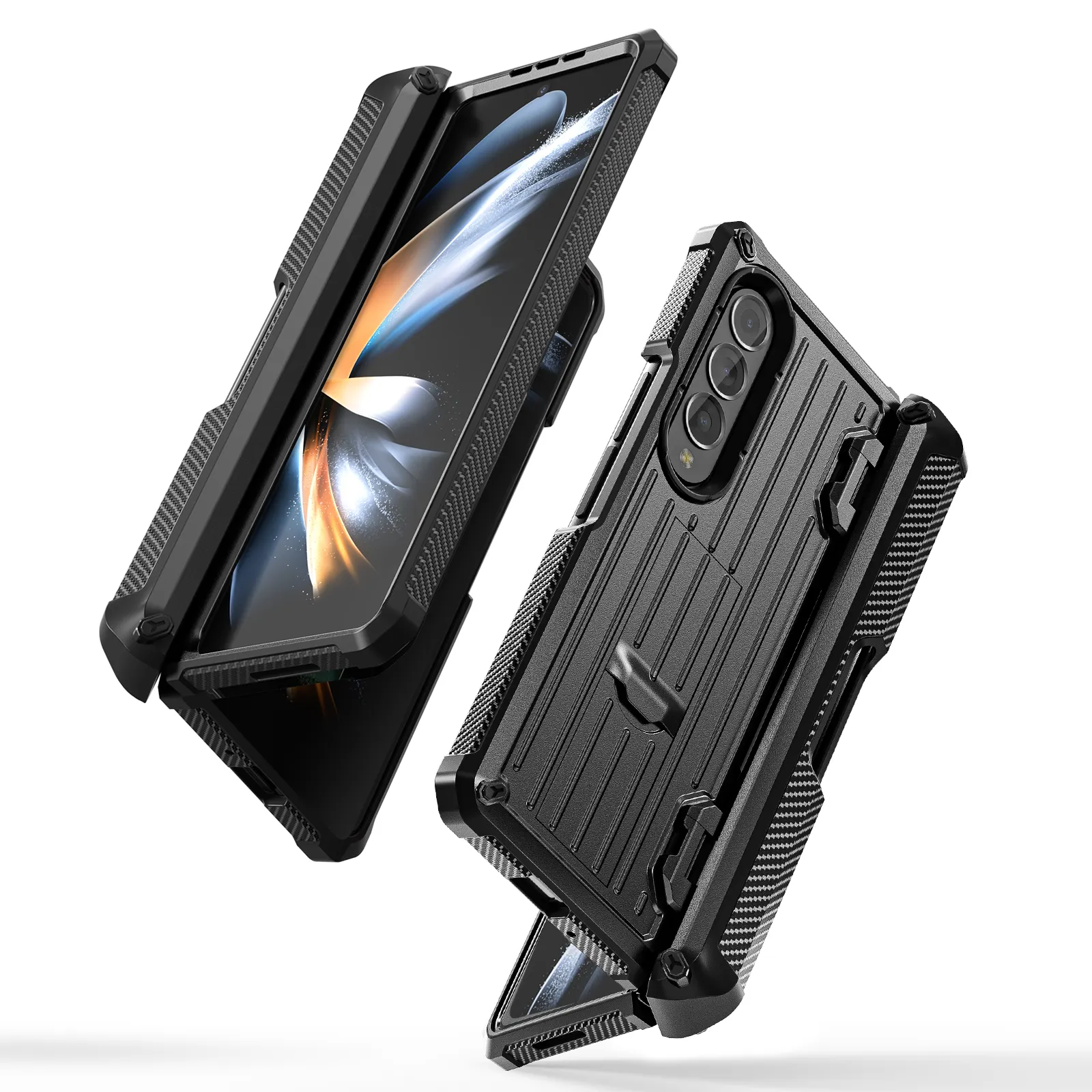 Suitcase Phone Case Cover For Samsung Galaxy Z Fold 4 5G Z Fold 4 Luxury Case Samsung Galaxy Z Fold 4 Case With Pen