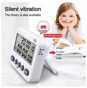 Multifunctional Digital Kitchen Timer LED HD Display Countdown &amp; Alarm Clock with Sound <strong>Flash</strong> Vibration Reminder <strong>Memory</strong> <strong>Function</strong> - Product Image 4