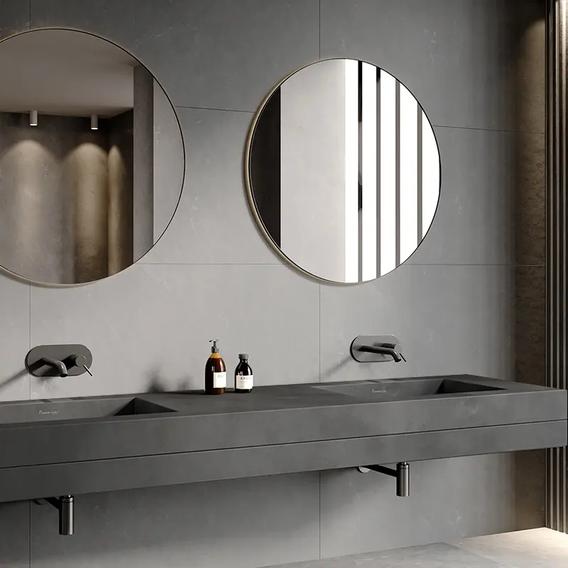 Miglior lavabo rettangolare in cemento lavabo da bagno all'ingrosso per la casa