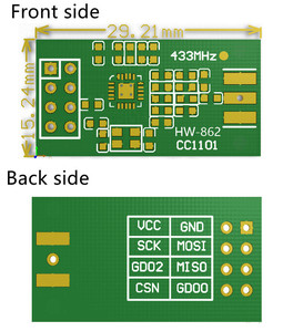 Wireless 433 mhz RF Module CC1101 433 mhz Module Data Transmission Sending Receiver RF Modulator CC1101 Module