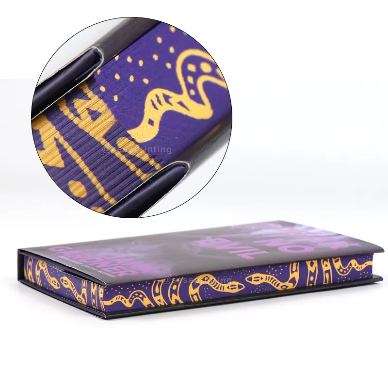 Auto Publishing Book Capa Dura Com Seção Costurado Full Color Edição Especial Romance Livro Impressão com revestimento de poeira