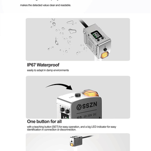 RS485 RGB colore verificatore regolabile risposta dispositivo LED fotoelettrico sensore per il rilevamento dei bordi di automazione sensore all'ingrosso - Product Image 5