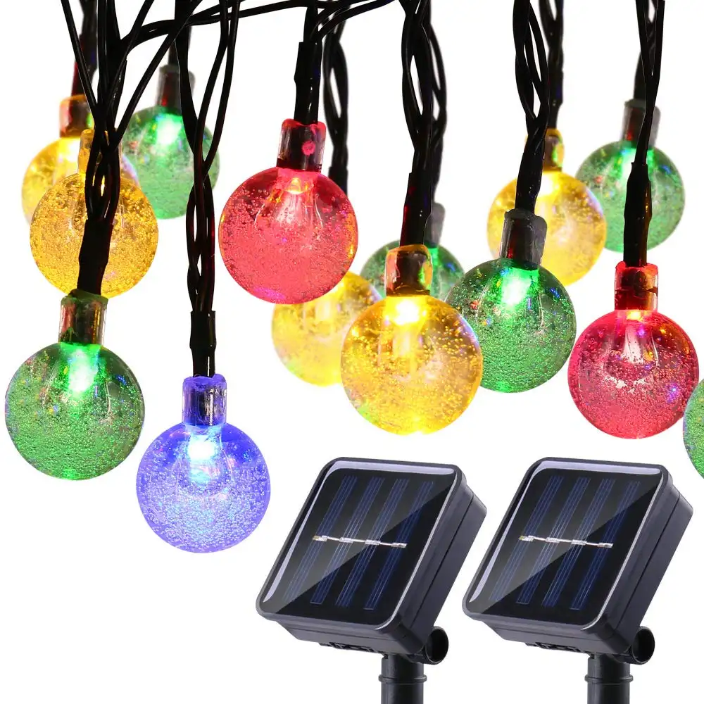 30 Led Della Stringa Solare Luci di Serie Di Natale All'aperto Luce Laser per Vacanze/home/giardino/Decorazioni del partito 3500K (Bianco caldo)