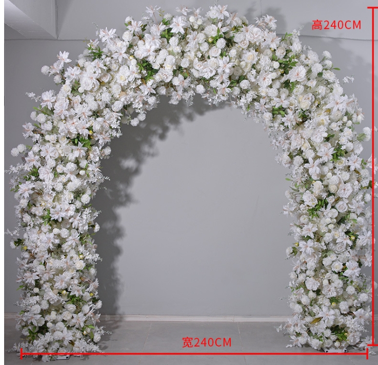 No.19 flower arch single side+ metal backdrop stand