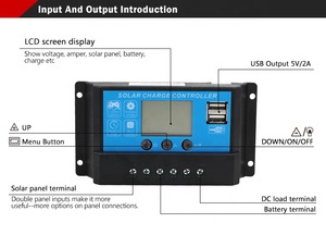 Hot Sale <strong>Controller</strong> 12V/24V Auto. Detection 10-<strong>30A</strong> Solar Charger <strong>Controller</strong> 10A <strong>PWM</strong> <strong>Controller</strong> - Product Image 5