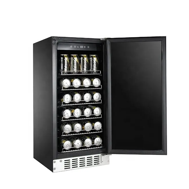 Geladeira e congelador para churrasco, qualidade personalizada da fábrica, estilo ao ar livre, 85 litros, construído na geladeira