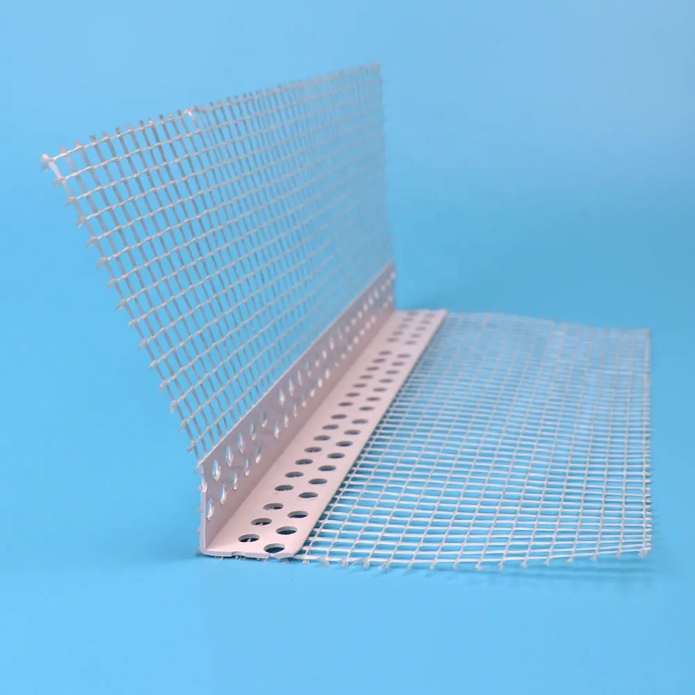Protezione del bordo della parete profili del muro a secco perlina angolare in intonaco in PVC CB01 perlina angolare in PVC con rete in fibra di vetro