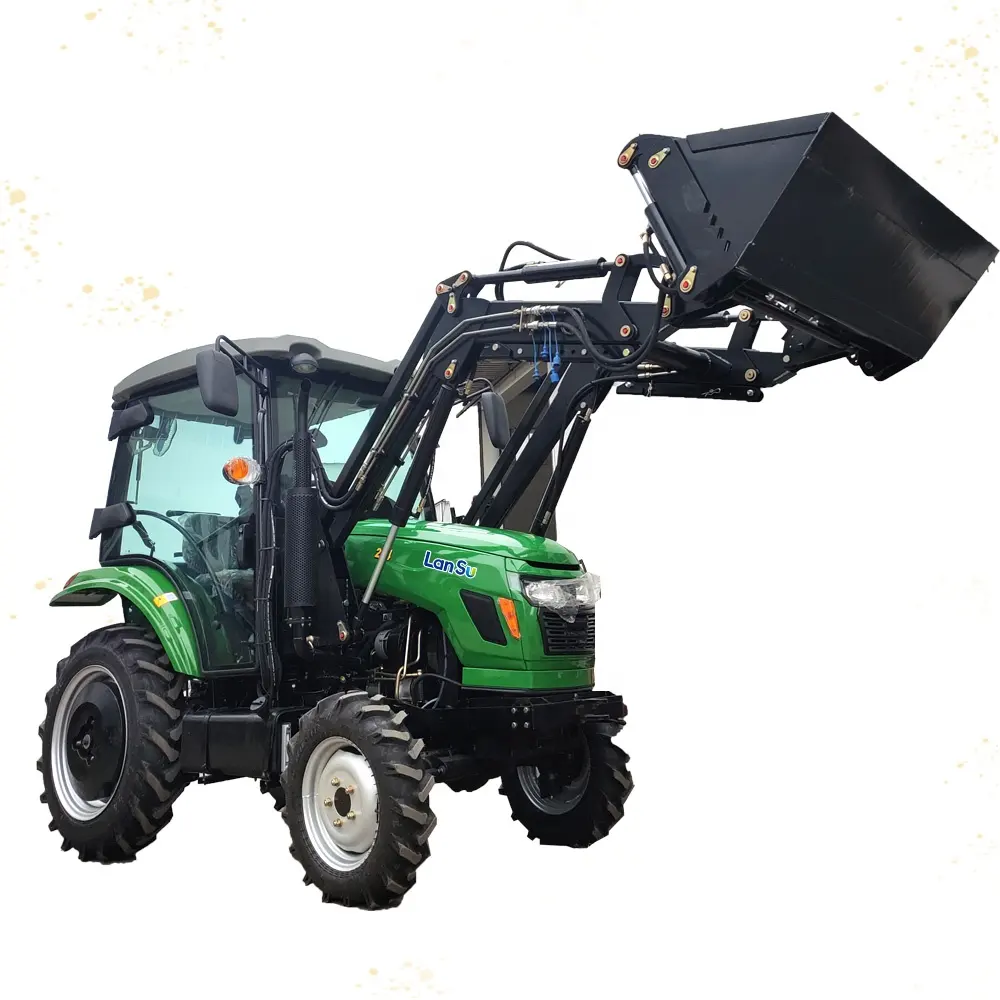 2t 4t Anhänger für Traktoren Motor Sattelzug maschine de Agri cultura 45-PS-Traktor-mit-Frontlader