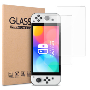 โรงงานขายส่งกระจกนิรภัยป้องกันหน้าจอสําหรับสวิตช์ Nintendo OLED กระจกนิรภัยฟิล์มเกมคอนโซลป้องกันฟิล์ม