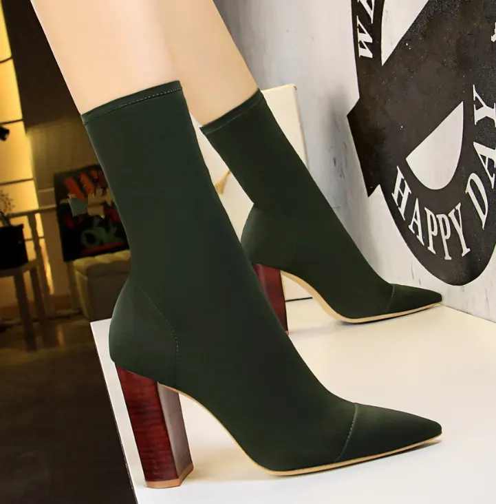 Cy12015a nuevo estilo casual zapatos de mujer botas cortas