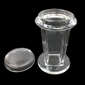 Recipiente transparente químico de laboratorio, 5 piezas, microscopio de lugar, tarro de tinción de portaobjetos de vidrio Coplin redondo Circular con tapa - Product Image 3
