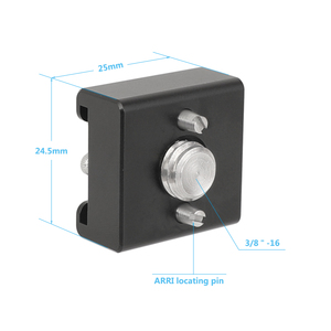 CAMVATE 3/8&quot;-16 Cold Shoe Mount Adapter With <strong>ARRI</strong> Locating Pins for <strong>ARRI</strong> Standard Mounting Points for Universal Dslr <strong>Cameras</strong> - Product Image 3