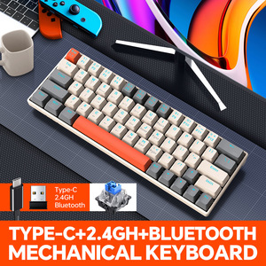 Cross Border T30 RGB 63 Key 2.4G Wireless Bluetooth Three Mode True Mechanical Wired <strong>Keyboard</strong> <strong>for</strong> <strong>Notebook</strong> Tablet Games - Product Image 4