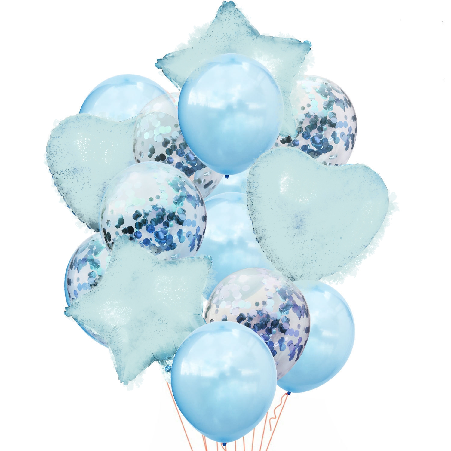 Ensemble de ballons bleu clair * 1