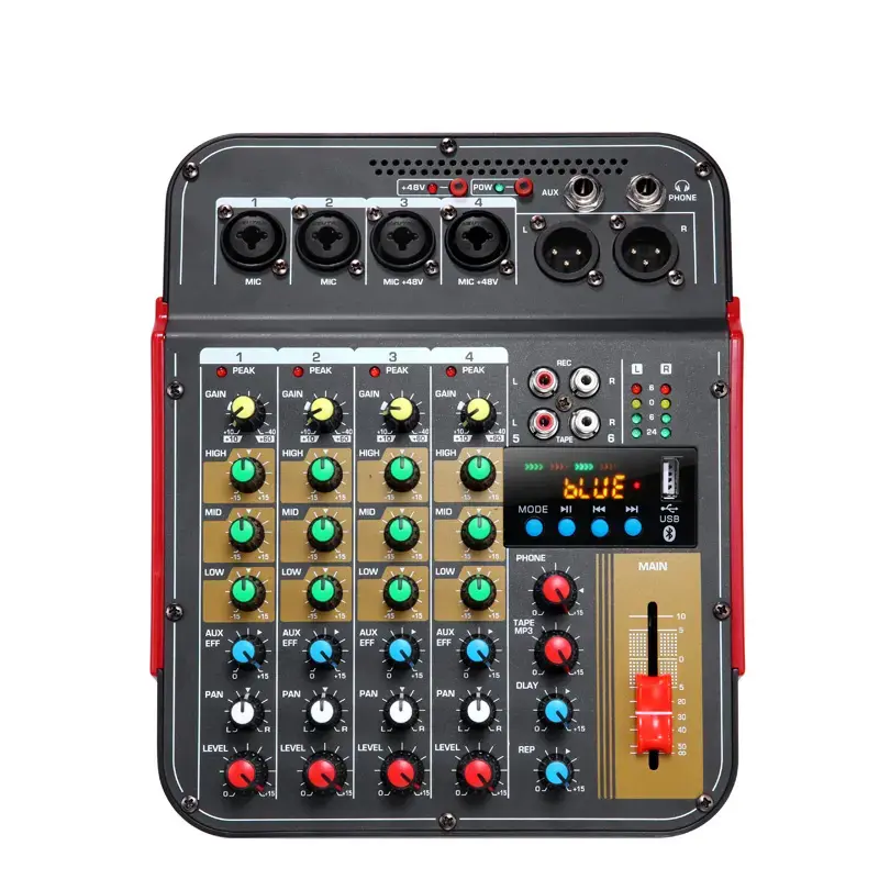 Voxfull MX-06 mélangeur Audio Portable, karaoké à domicile, mélangeur Audio d'ordinateur