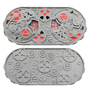 Cơ khí bánh quy bánh răng 7-in-1 kim loại Xúc xắc Đôi bánh xe Spinner RPG bàn trò chơi cầm tay kỹ thuật số xúc xắc DND kim loại xúc xắc - Product Image 6