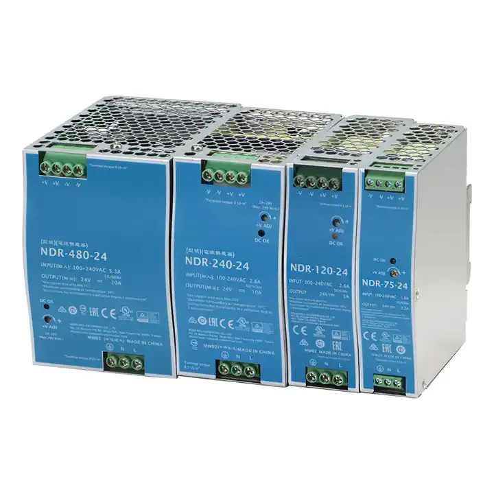 산업 가변 100v dc ~ 12v dc 변환기 12v 24v din rail ac to dc 변압기 전원 공급 장치