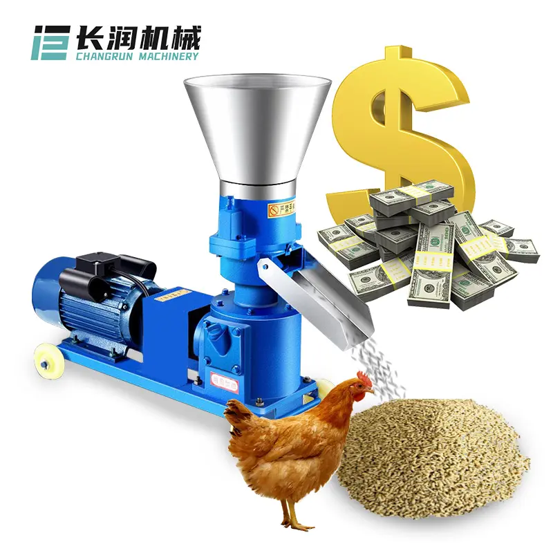 Linha de produção de galinhas 500 kg/h, mini máquina de alimentação de videogame, peixes, ovelhas, máquinas de processamento de aves