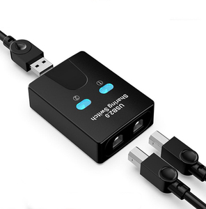 新着2IN 1 2IN1 USB Aプリンター共有2ポートUSB Bスイッチ2in1出力スプリッターアダプター2USBBメスアダプター - Product Image 1