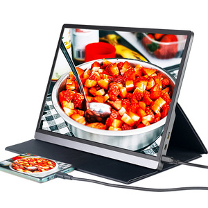 Monitor portátil OEM 1080P 60Hz Pantalla de computadora Monitor de pantalla táctil capacitiva de 15,6 pulgadas Monitor portátil para computadora portátil - Product Image 4