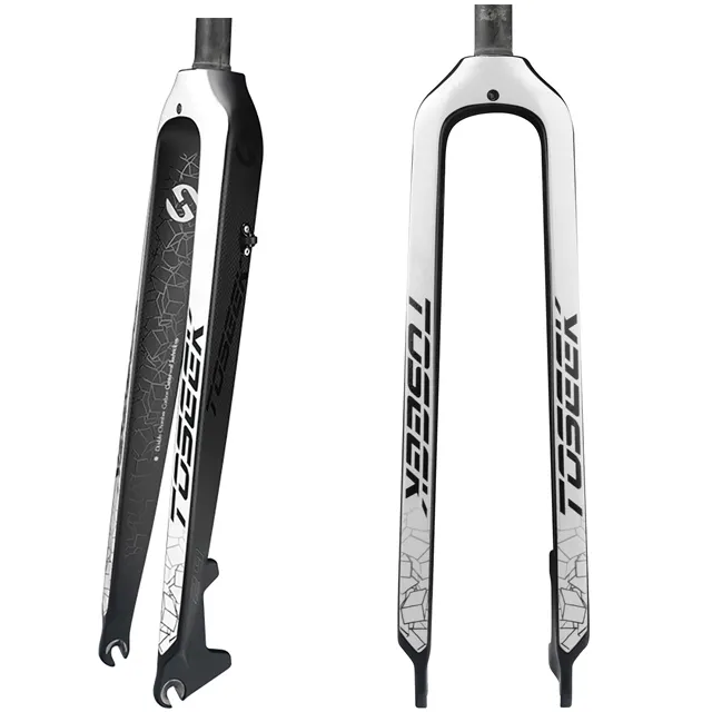 Toseek-horquilla delantera de carbono para bicicleta de montaña, freno de disco rígido, horquilla de suspensión, 26 ", 27,5, 29"