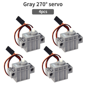 4pcs <strong>Servo</strong> Dual-output Shaft 2KG <strong>Servo</strong> (high Speed) 360&deg; Rotation and Reversal 270&deg; 360&deg; Steering Gear <strong>Servo</strong>