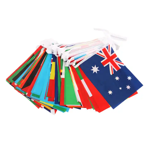 Hn Pennant <span class=keywords><strong>String</strong></span> Flags Logotipo Personalizado Bandeira Nacional de Diferentes Países Pendurado Triângulo Bandeira <span class=keywords><strong>Bunting</strong></span> Promocional Para Comemorar